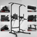 Tour de musculation multifonctionnelle pour tractions, pompes et dips. Barre de traction à domicile avec barres parallèles pour renforcer 2