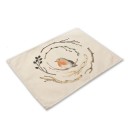 Tovaglietta con uccellino e fiori 8