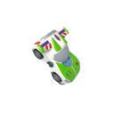 Toy Story Buzz l'Éclair Voiture pour enfants 13 x 7 x 6 cm Modèle avec volant Buzz l'Éclair Disney Jouet pour enfants Collection de voitures de film 3