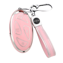 TPU Case for Remote Key with 5 Buttons and Keychain for Hyundai IONIQ 6, Grand Prix GN7, Kona 4