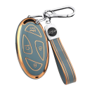 TPU-etui til fjernbetjening med 7 knapper og nøglering til Hyundai IONIQ 6, Grand Prix GN7, Kona 3