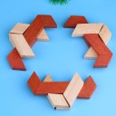 Trä 3D pedagogiskt pussel - Brain teasers 3