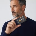 Traceur GPS de carte avec portée jusqu'à 5 km et capteurs, 85 × 55 × 6,5 mm, LoRa mesh et Bluetooth, IP65, noir, pour la randonnée et le suivi 2