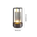 Trådlampa LED Tre ljusfärger och justerbar ljusstyrka 17,5 x 9 cm USB C uppladdningsbart batteri 1200 mAh För camping och inomhusbruk 2