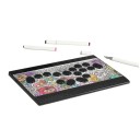 Trådløs arkadecontroller 299,8 × 199,8 × 13,5 mm Haute42 C16-S Magnetisk Hitbox RGB USB-C Til PC PS4 PS5 Switch Steam Android Turbomode og flere tilstande 3