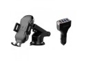 Trådløs biloplader med adapter 4 USB-porte 1