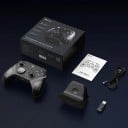 Trådløs gaming controller RGB belysning til PC Switch Android iOS Bluetooth USB sort opladningsdok præcist kontrol 2