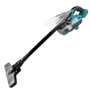 Trådløs håndstøvsuger 450x207 mm 18V kompatibel med Makita batteri 4,0Ah Bærbar støvsuger med mundstykker til gulve, tæpper og kæledyrshår 4