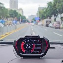Trådløs OBD2 GPS HUD P24 indbygget computer 5&quot; digitalt speedometer 12,7 x 7,3 x 3,7 cm accelerometer hældningsmåler omdrejningstal forbrug temperatur 2