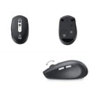 Trådløs optisk mus med Bluetooth og USB-modtager To tilslutningsmuligheder 7 knapper 1000 DPI Rækkevidde 10 m Strømforsyning 1x AA 103 x 64 x 40 5