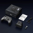 Trådlös spelkontroll RGB belysning för PC Switch Android iOS Bluetooth USB svart laddningsdocka exakt kontroll 2