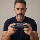 Trådløs spilkonsol med Hall joysticks og udløsere 2,4 GHz adapter og bageste knapper til Windows Switch Android iOS 4