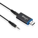 Trådløs USB lydtransmitter Bluetooth 5.0 med jackstik 3,5 mm Rækkevidde 10 m AUX-kabel 3,5 mm inkluderet Dimensioner 4,7 x 2,3 x 1,1 cm 2