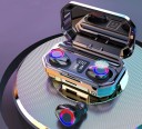 Trådløse in-ear høretelefoner med opladningsboks, lommelygte og digitalt display Bluetooth 5.0 Rækkevidde 10 m Musikstyring Lysende ringe 3