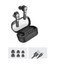 Trådløse in-ear hovedtelefoner med mikrofon og opladningsboks med skærm Bluetooth 5.0 Batteritid 8 timer Stemmestyret assistent Silikonepropper Sort 2