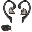 Trådløse øretelefoner med ørehooks Bluetooth 5.0 Batterilevetid 4 til 6 timer Frekvensområde 20 Hz til 20 kHz Lynlås etui Sort 2