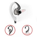 Trådløse øretelefoner med ørehooks Bluetooth 5.0 Batterilevetid 4 til 6 timer Frekvensområde 20 Hz til 20 kHz Lynlås etui Sort 3