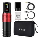 Trådlöst tatueringspennaset med 2400 mAh batterikapacitet Elektrisk tatuerings- och permanentsminkmaskin med USB-C-kabel och RCA-kabel Tatueringsmaskin med OLED-display för nybörjare och proffs i ett set Slitstark tatueringspenna med justerbart slaglängd 14,5 x 3,6 cm 2
