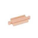 Træ bikonveks skinner 10,7 x 4 x 1,2 cm Forbindelsesdel til udvidelse af jernbanen Præcist forbindelse af træskinner 1