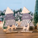 Træ juledekoration stående 2