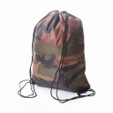 Trækpose til ryggen 43 x 34 cm Camouflage rygsæk med snore fra oxford Let sportsæk Unisex Til fitness, udflugter og rejser 1