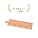 Trælang lige bane 14,7 x 4 x 1,2 cm Erstatnings lige skinner til togbane Holdbar trædel til udvidelse af jernbanesystemet 2