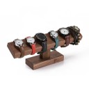 Træstand til ure og armbånd 25 × 5 × 17 cm Bordstander til smykker i massivt træ organiserer til ure 4