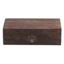 Träförvaringslåda med lock 20 x 10 x 6 cm naturligt material box för småsaker smycken organisatör för hemmet 3