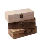 Träförvaringslåda med lock 20 x 10 x 6 cm naturligt material box för småsaker smycken organisatör för hemmet 4