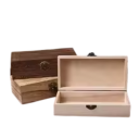 Träförvaringslåda med lock 20 x 10 x 6 cm naturligt material box för småsaker smycken organisatör för hemmet 5