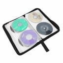 Tragbare Hülle für 80 CDs und DVDs 28,5 x 15,5 x 4,8 cm Disc-Halter mit Reißverschluss Wendbare Brieftasche Album zur Medienaufbewahrung 2