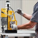 Tragbare magnetische Bohrmaschine 1400W 40 mm elektrisch gelb schwarz für das Bohren von Metallmaterialien mit magnetischem Grundrahmen 2