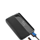 Tragbarer 4G LTE WiFi Router 150 Mb/s 6000 mAh Micro USB schwarzer mobiler Hotspot mit Display für bis zu 10 Geräte 3