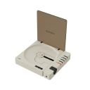 Tragbarer audiophiler CD-Player R300 mit Bluetooth, Unterstützung für CD, MP3, WAV und WMA, Retro-Design mit Klappe, für Musik zu Hause und unterwegs 1