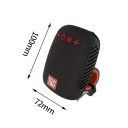 Tragbarer Außen-Bluetooth 5.3 Lautsprecher mit Stereo-Sound TWS Subwoofer Extra Bass Modus 500mAh 12
