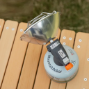 Tragbarer Mini-Gasheizer 13,5 x 6,5 x 17 cm 197 g Outdoor Edelstahl Heizstrahler Camping Wandern Heizpatrone 2