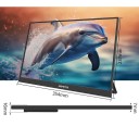 Tragbarer Monitor HGFRTEE 16" IPS Touchscreen 1920 x 1200 Full HD 16 : 10 96 % sRGB 300 cd/m² HDR mit Halterung und USB-C sowie HDMI-Anschluss 4
