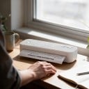 Tragbarer Thermodrucker A4 ohne Tinte, Bluetooth und USB, 1500 mAh Batterie, 203 DPI, grau, für mobilen Dokumentendruck unterwegs 6