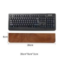 Trähandledsstöd 39 x 8 x 2 cm av massivt valnöt Ergonomiskt stöd 7° för mekaniska tangentbord med 98 tangenter 2