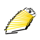 Training Ladder for Speed and Coordination 1000 x 42 cm Sports Aid with Nylon Straps Portable Bag Agility Training 1