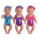 Traje de baño de muñeca sirena 1