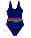 Traje de baño de rayas para niñas J2492 12