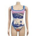 Traje de baño y pareo para mujer P1142 5