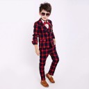 Traje de cuadros para niño B1370 3