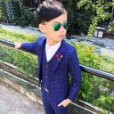 Traje de cuadros para niño B1380 5