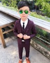 Traje de cuadros para niño B1380 7