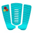 Trakční podložka na surfovací prkno 3ks sada s 2,5 cm vyvýšením 32 x 30 cm z EVA pěny protiskluzová na surf a paddleboard 1