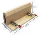 Träklämma för läder 250 x 108 x 90 mm naturligt trä för reparation av läder handsytt och sadelmakeriarbete 4