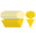 Trampas adhesivas amarillas para moscas de la fruta 15 unidades trampas adhesivas en forma de flor no tóxicas sin pesticidas para plantas y el hogar 5