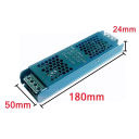 Transformateur d'alimentation ultra mince 200W 12V 16,7A Éclairage LED Boîtier en aluminium AC176-264V DC12V Source 180x50x24mm 2